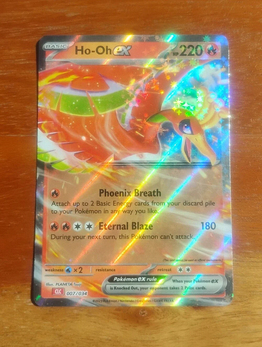 Mint 2023 Holo Ho-Oh EX 007/034 Classic Charizard Deck Pokemon Card